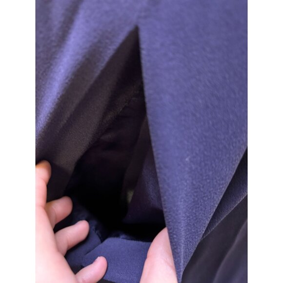 NWT Eileen Fisher Silk Blend Rndk Short Dress Purple L - Picture 5 of 6